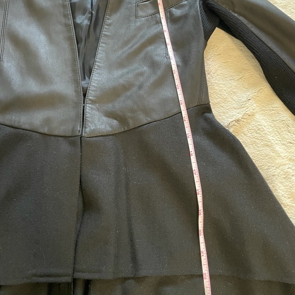 Veda leather high-low Jacket - Picture 15 of 16